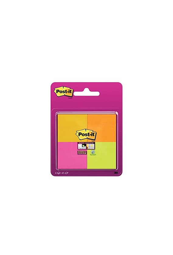 Product Post-It 6910SSS-YPOG-EU - Pack de 4 blocs de notas adhesivas, 47.6 x