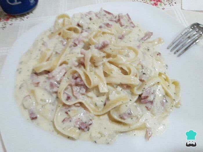 Moda Tallarines a la carbonara 