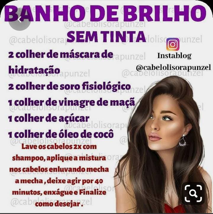 Fashion Receita para cabelo 