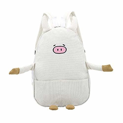 Place VHVCX Mochila De Lona De Las Mujeres Piggy Impresión Linda Escuela Bolsa