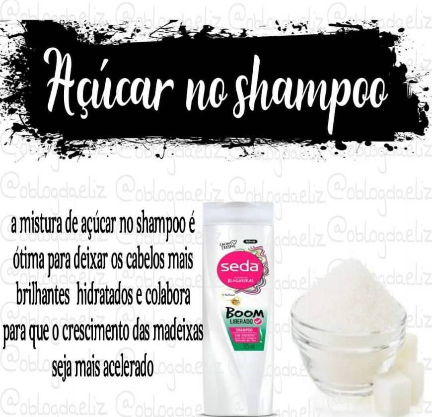 Fashion Açúcar no shampoo