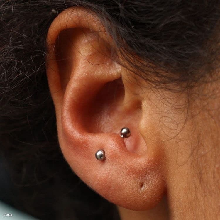 Moda piercing anti tragus🤩