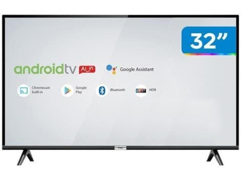 Moda Smart TV LED 32” TCL 32S6500 Android Wi-Fi HDR - Inteligência ...