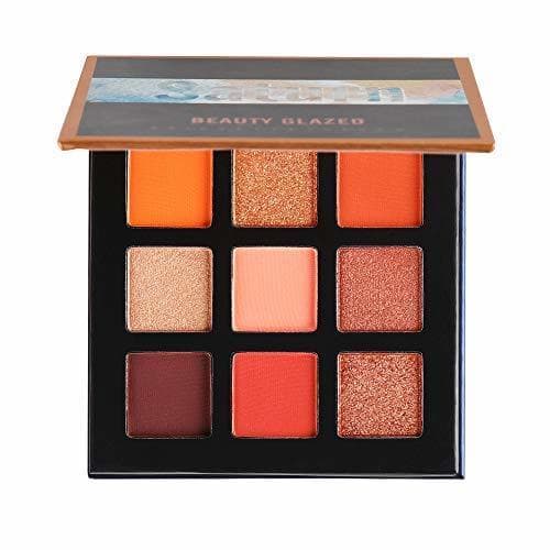 Producto Beauty Glazed Paleta de sombras de ojos de 9 colores Cosméticos Maquillaje Paleta de sombra de ojos con brillo natural mate y brillo impermeable # 4