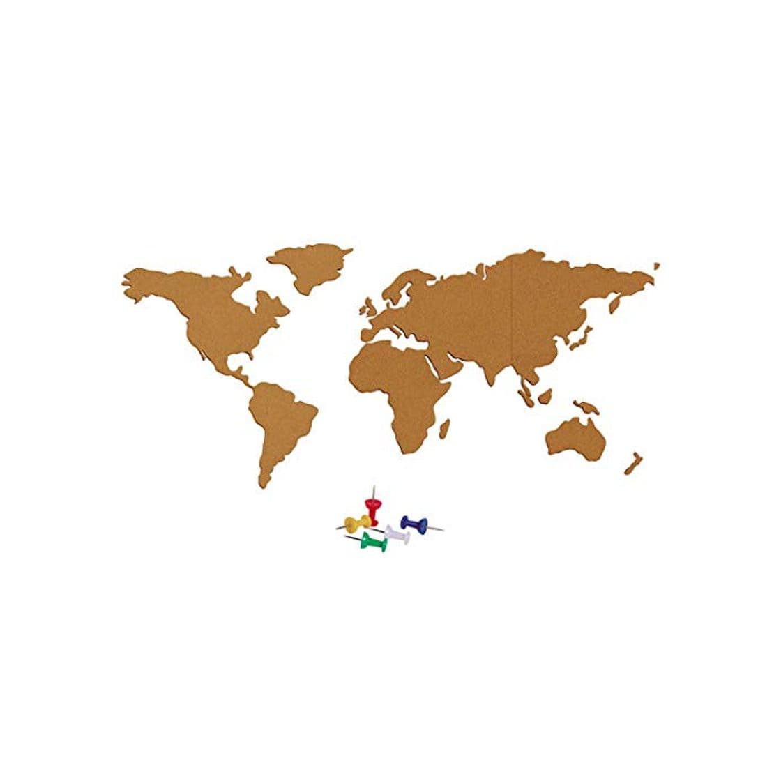 Producto Outgeek Conjunto De Tablero De Corcho Cork Board Mapa del Mundo Tablón