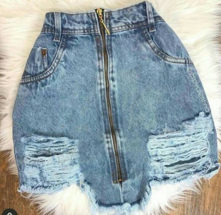 Fashion Saias jeans ❤