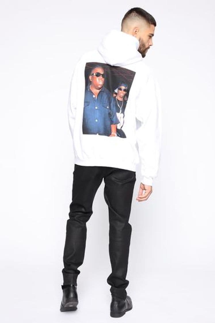 Fashion Biggie & Puff Hoodie - White