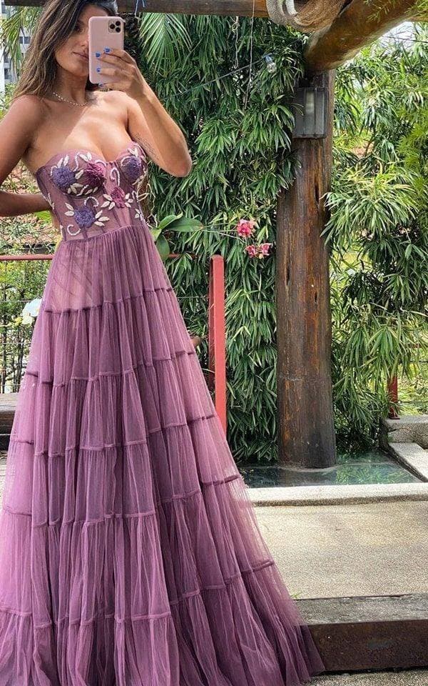 Fashion Vestido Fucsia💜