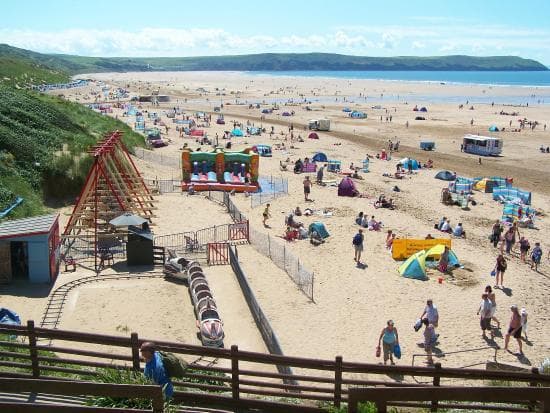 Lugar Woolacombe Beach