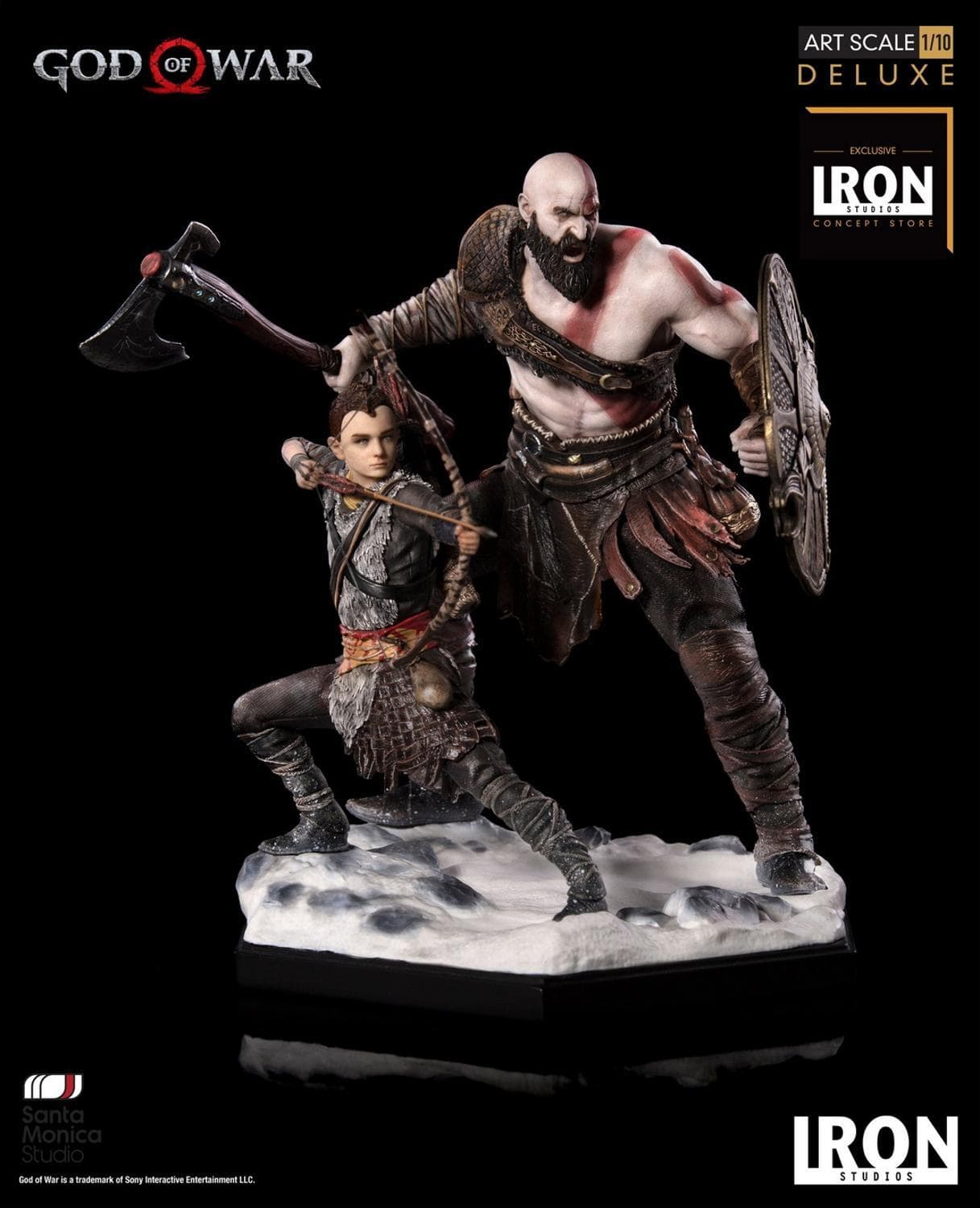 Fashion Kratos y atreus Iron Studios