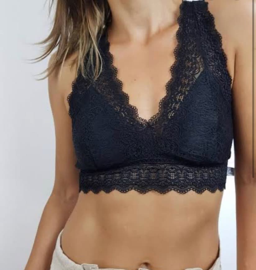 Moda top de renda preto