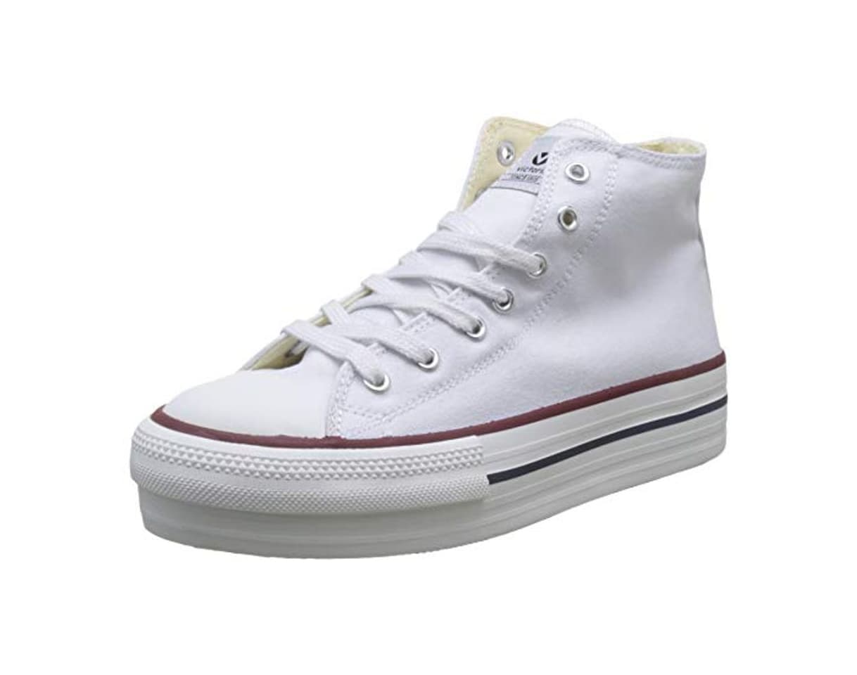 Producto Victoria Tribu Doble Botin Lona, Zapatillas Unisex Adulto, Blanco