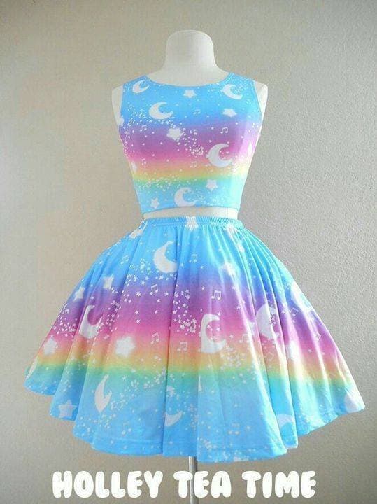 Moda Vestido colorido 🌈👗