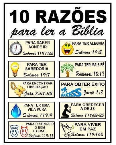 Moda Dez razões para ler a Bíblia 🙏