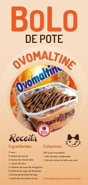 Moda Bolo de pote de ovomaltine ✨🍫