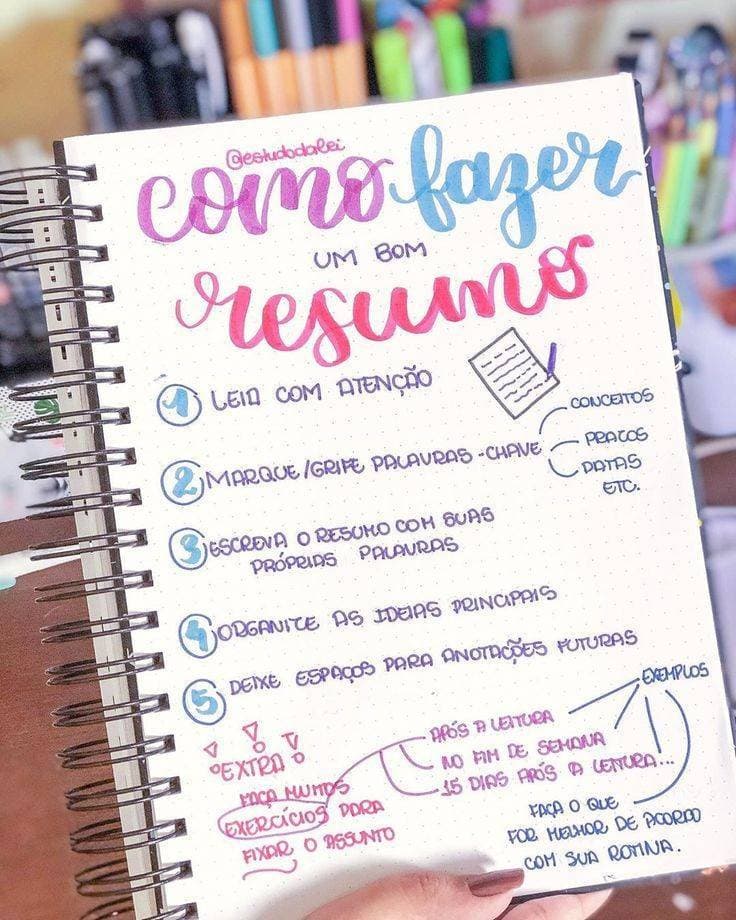 Moda Como fazer um bom resumo 📝✨