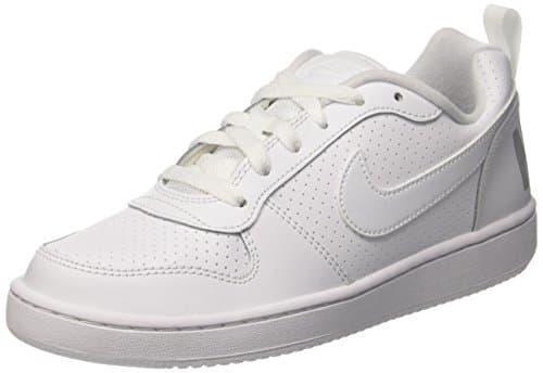 Fashion Nike Court Borough Low Gs, Zapatillas de Baloncesto Unisex Niños, Blanco