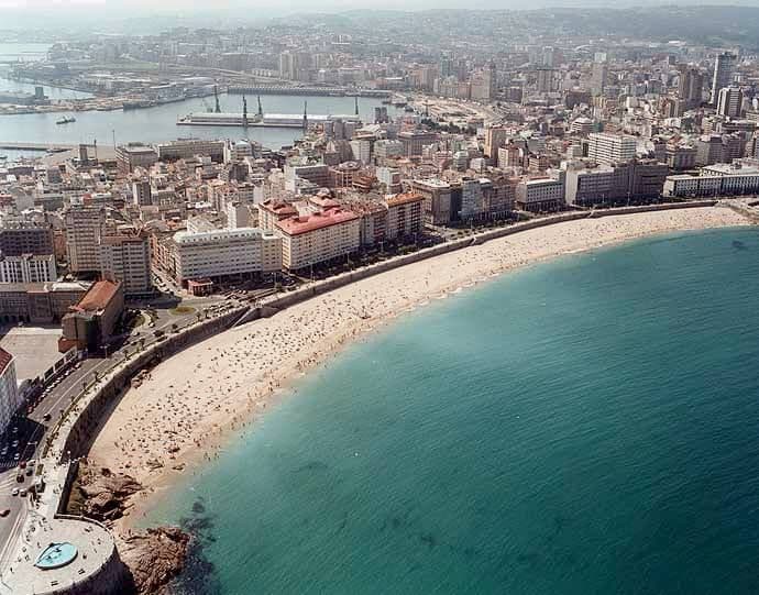 Lugar Playa de Riazor (La Coruña)