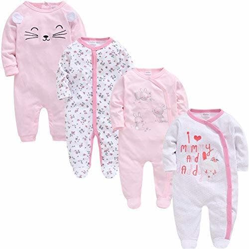 Producto HFDJTAFS 3 4 Unids/lote Verano Bebé Niño Roupa De Bebes Mono Recién Nacido