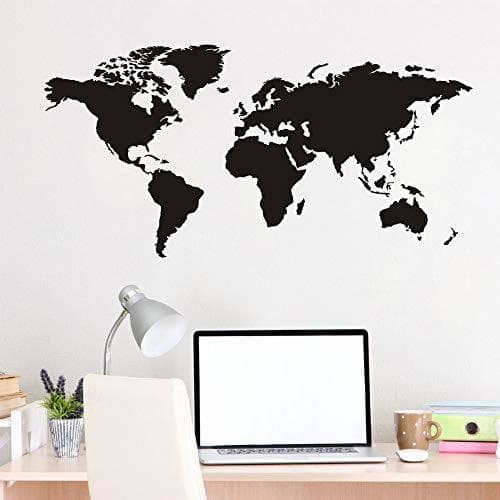 Producto Adhesivo decorativo para pared de diseño de mapa del mundo grande para