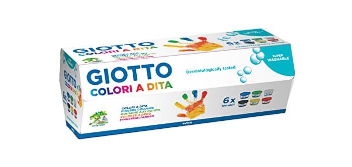 Product Giotto 534100 - Estuche 6 botes pintura a dedos