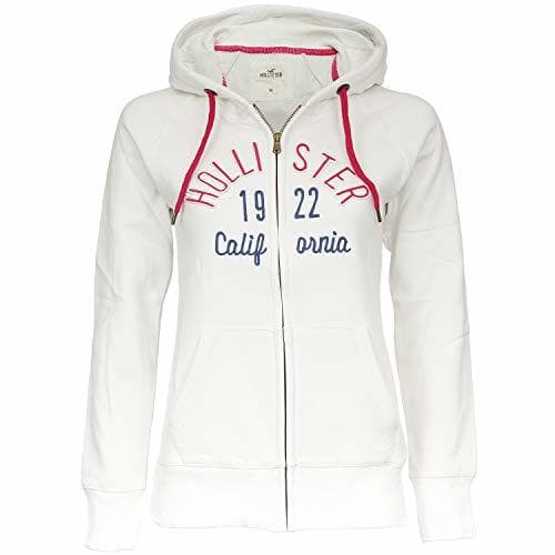 Producto Hollister - Sudadera con capucha y cremallera para mujer Blanco