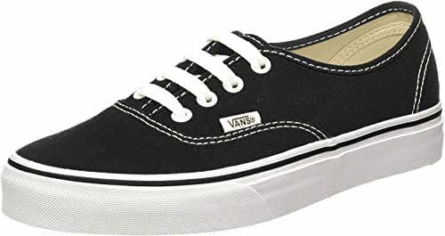 Fashion Vans Authentic, Zapatillas de Tela Unisex, Negro