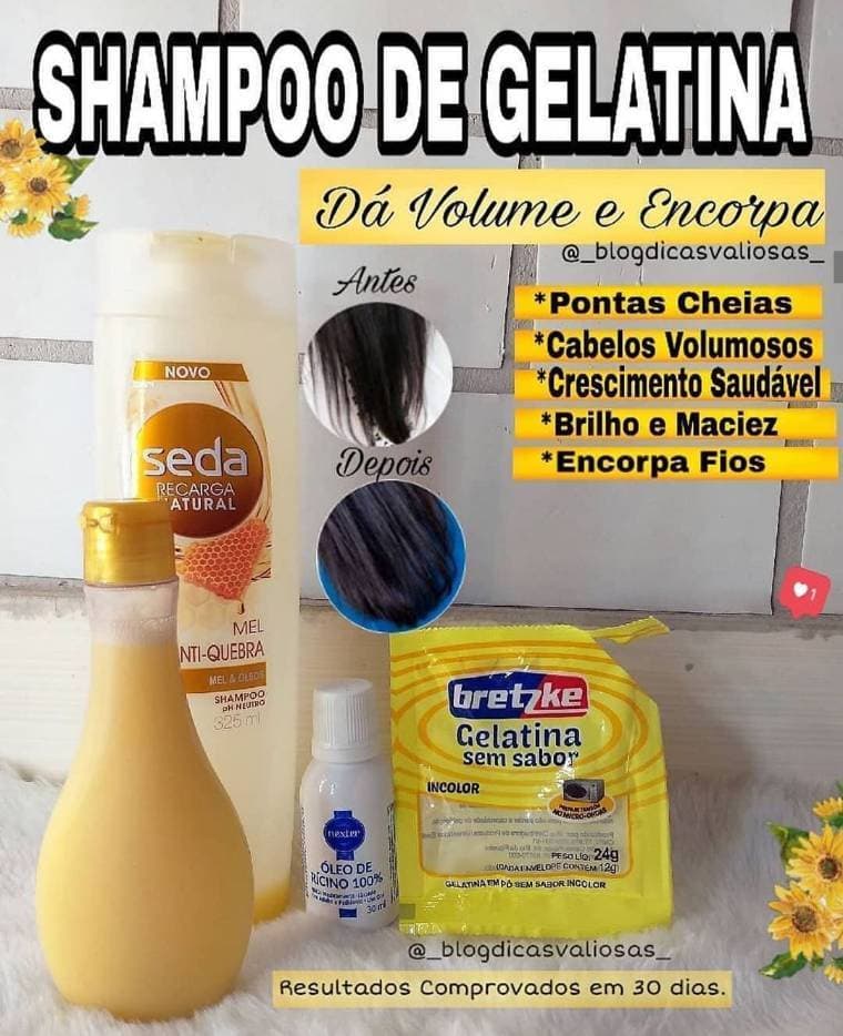 Fashion Shampoo de gelatina! 