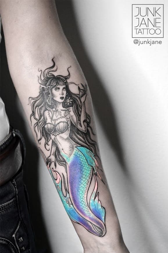 Moda Tattoo sereia 🧜‍♀️ 