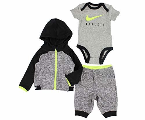 Producto Nike Infantil Bodysuit Baby Boy de 3 Piezas, con Capucha y Pantalones