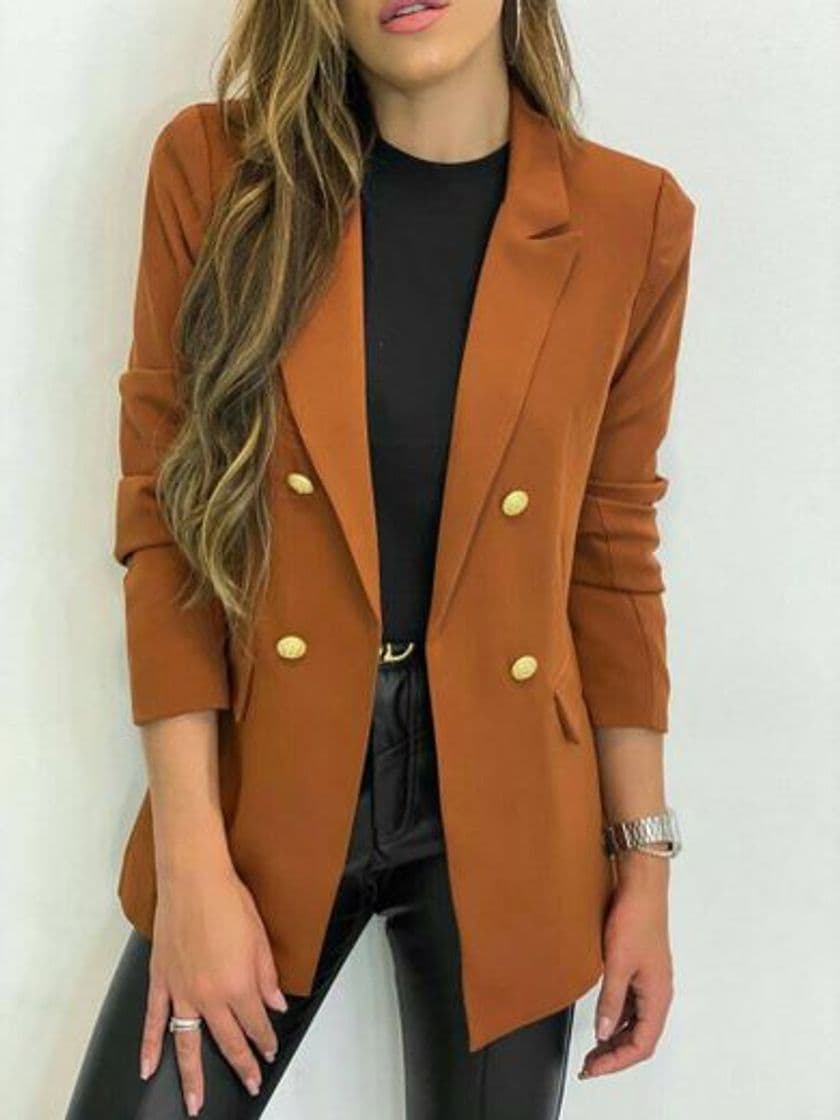 Moda Blazer caramelo