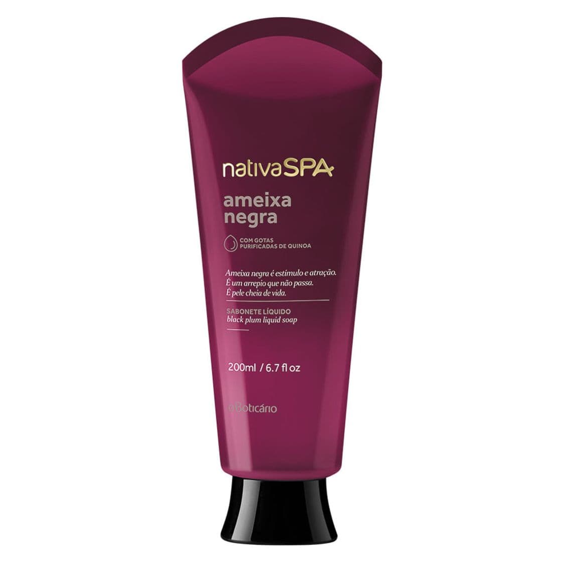 Fashion Nativa SPA Sabonete Liquido Ameixa Negra 200g - O Boticário