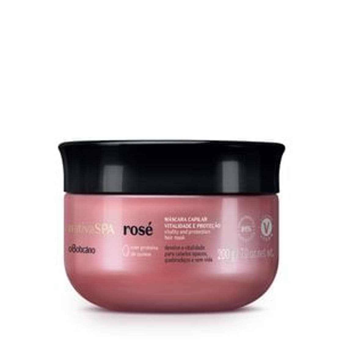 Fashion Nativa SPA Rosé Máscara Vitalidade e Proteção Rosé, 200g 