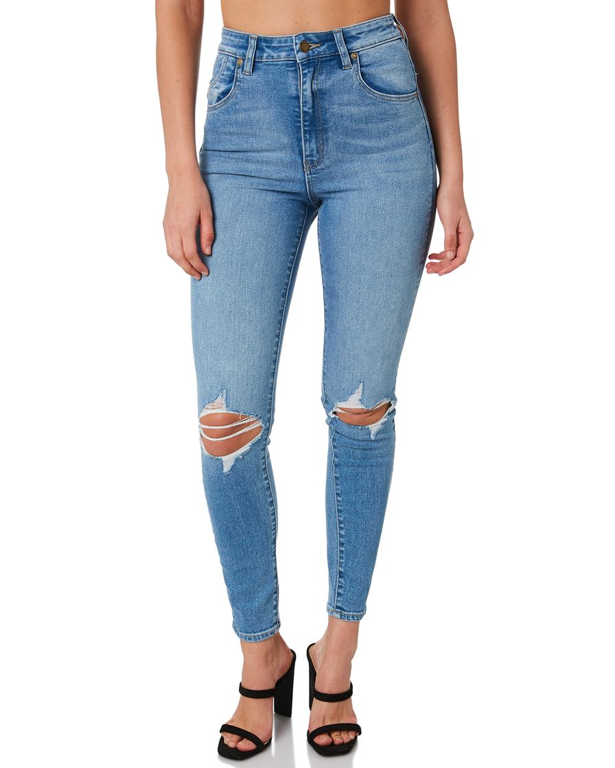 Moda Rollas - Eastcoast Ankle Jean in Ocean Worn | Showpo