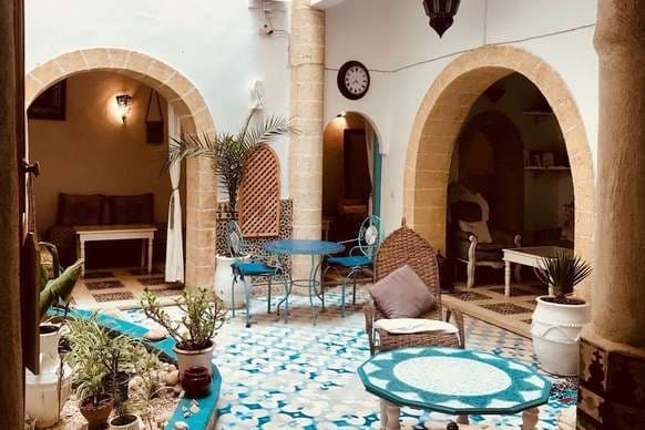 Lugar Riad Lalla Zina Essaouira 9 chambres 18 pers, vue mer à 360°