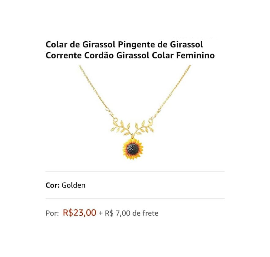 Producto Colar girassol