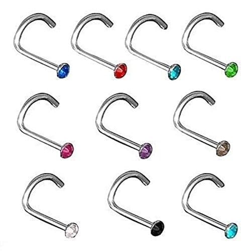 Producto Tinksky 20 Piezas Piercing Joyas para Nariz