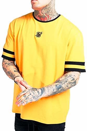 Product Siksilk Camiseta Oversized Amarilla Ringer Gym