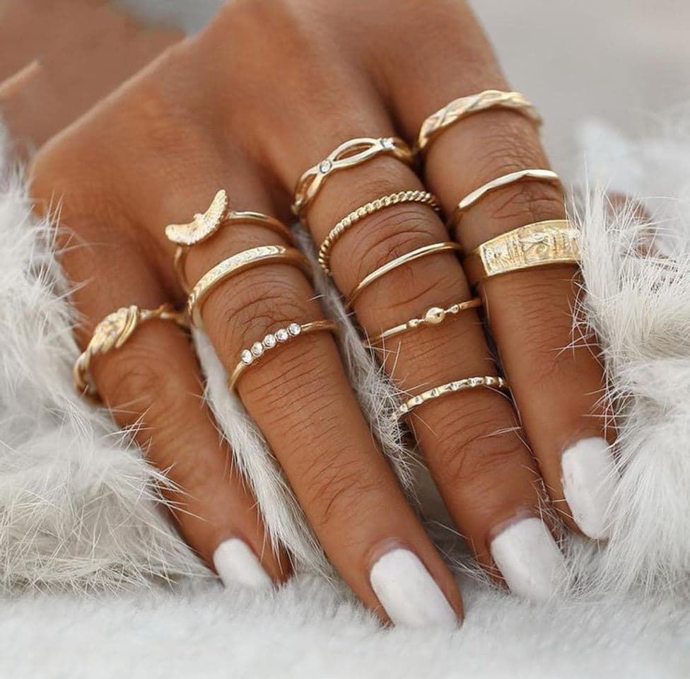 Producto Carte Blanche Gold Ring Set