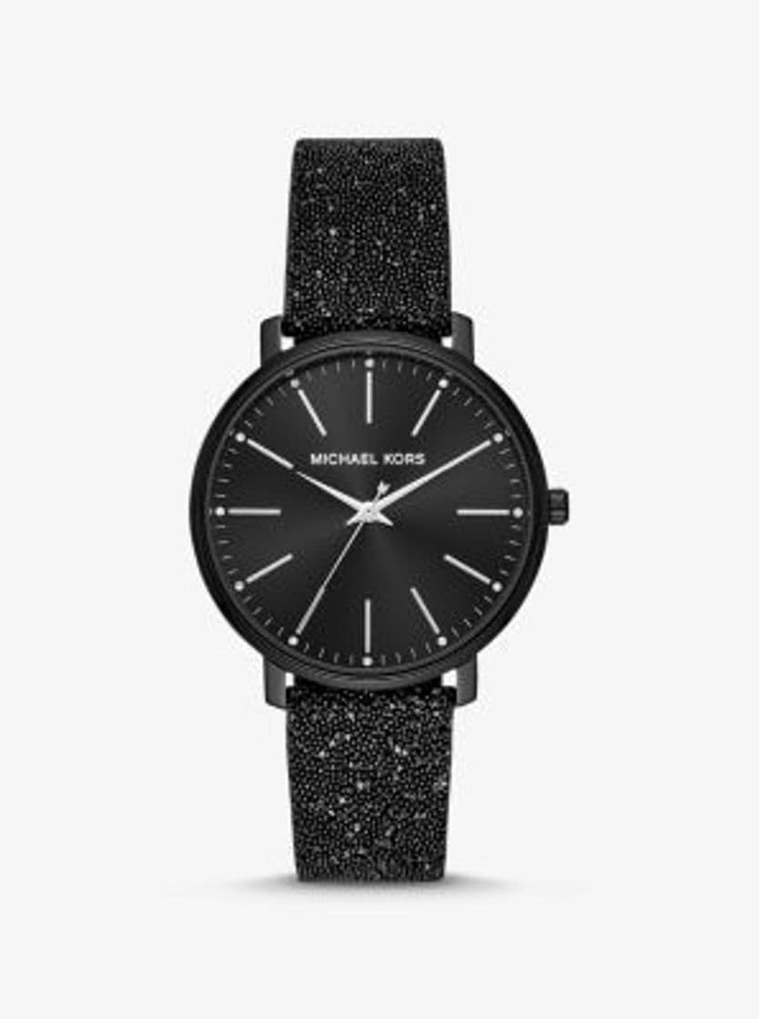 Product Pyper Black-Tone Swarovski® Crystal Embellished Watch