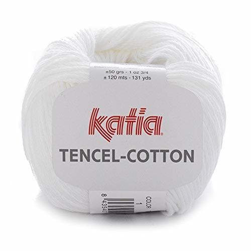 Product Lanas Katia Tencel-Cotton Ovillo de Color Blanco Cod