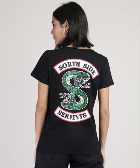 Moda blusa riverdale serpentes