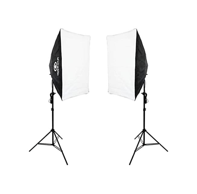 Product Kit de Iluminação Duplo com Softbox 50x70cm de Soquete E-27 