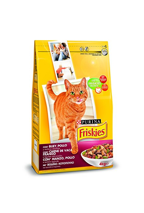 Product Friskies - Alimento seco para Gato Adulto Con Buey