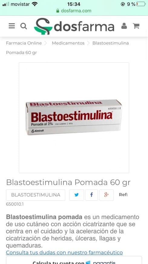 Producto Blastoestimulina