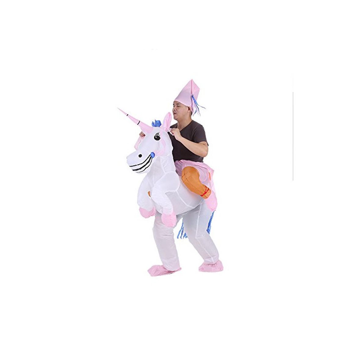 Product Anself - Disfraces Inflable De Unicornio Traje De Cosplay Fiesta