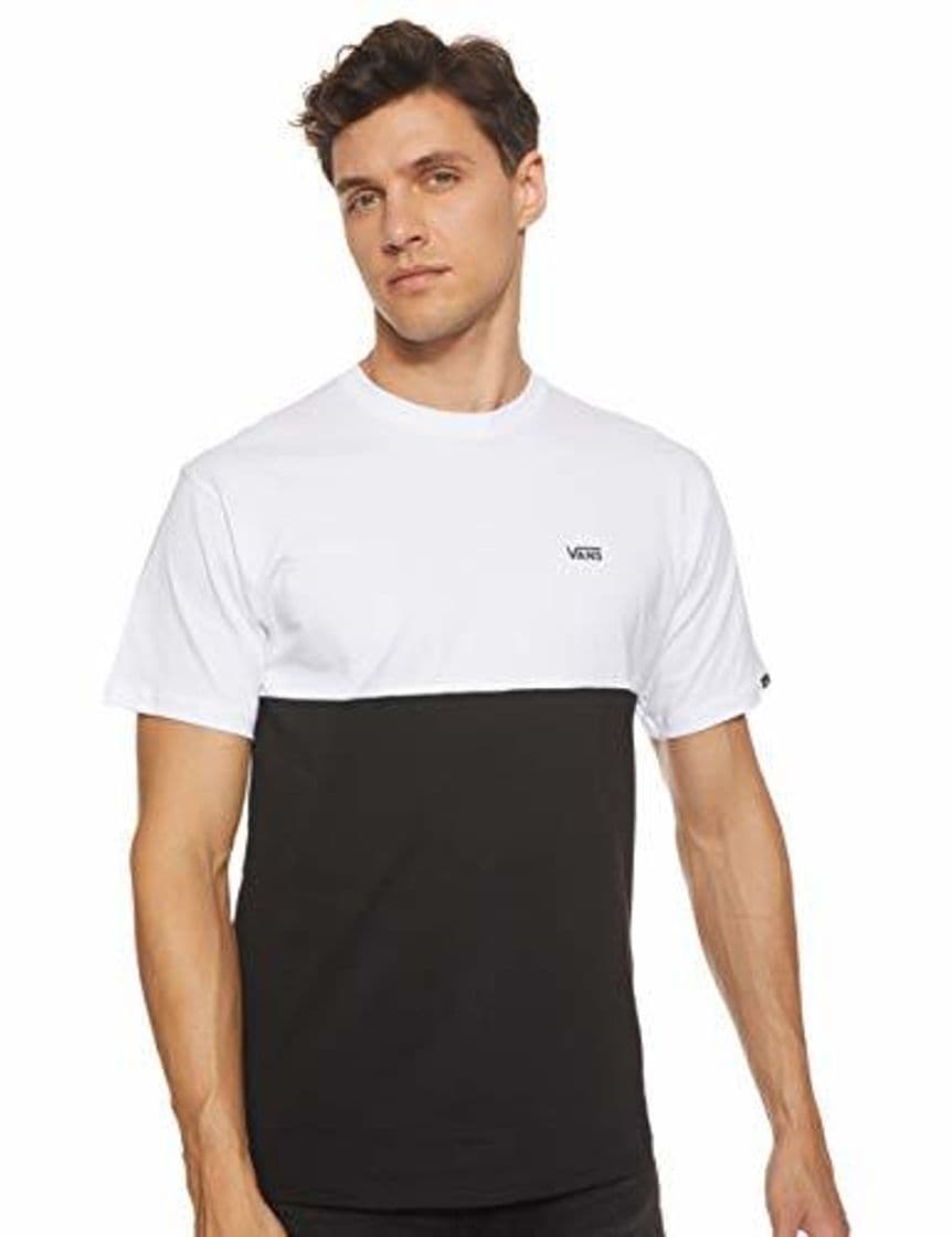 Moda Vans Colorblock tee - Camiseta para Hombre , Blanco