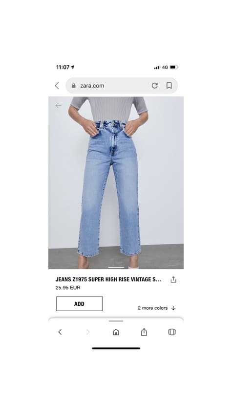 Producto Zara jeans