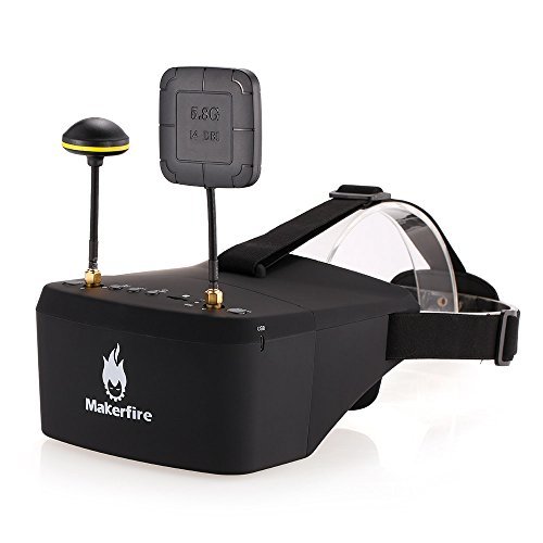 Place Goolsky Makerfire EV800D 5.8G 40CH Receptor doble Antena doble FPV Gafas con