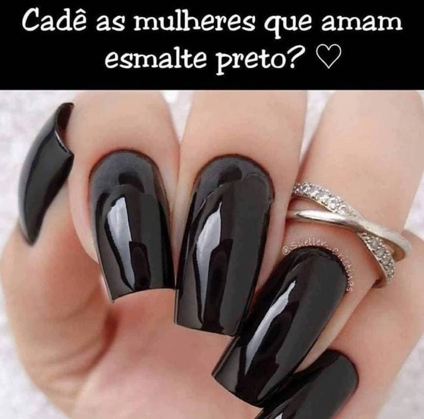 Moda Esmalte preto